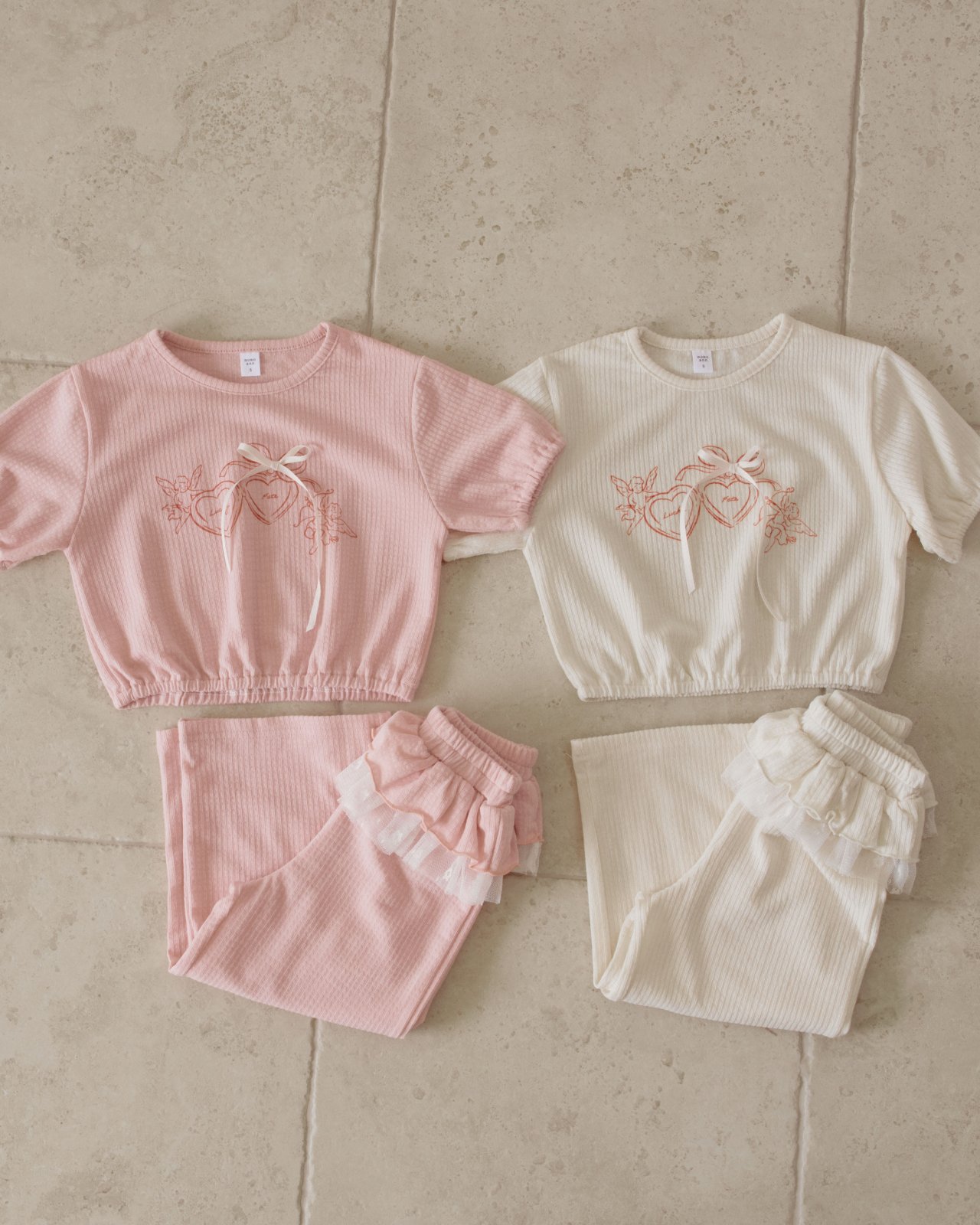 032718愛心蝴蝶結套裝(兩色)