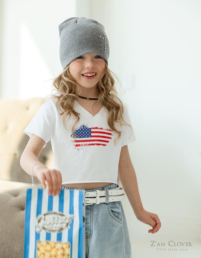 032525美國國旗上衣(兩色)