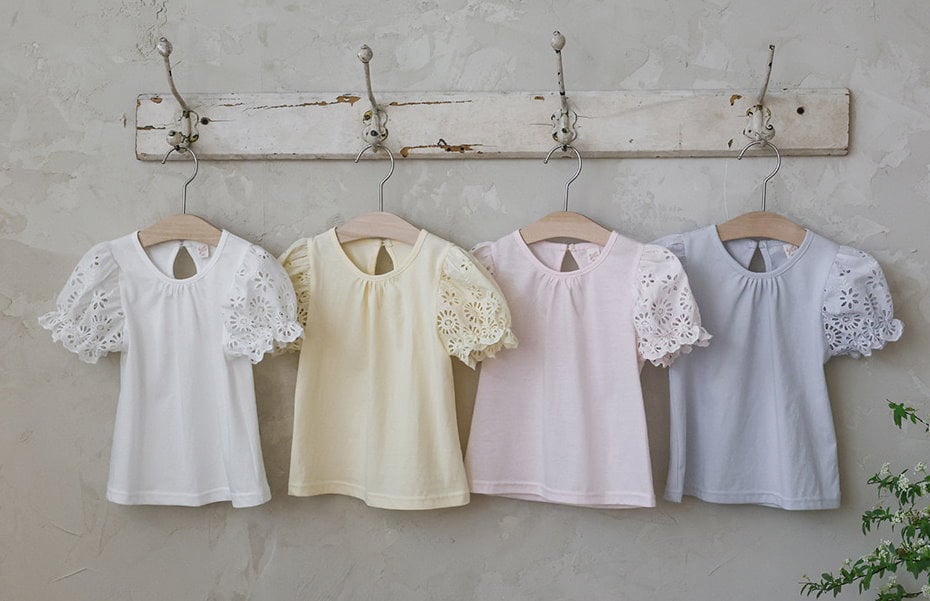 032311雕花袖上衣(四色)