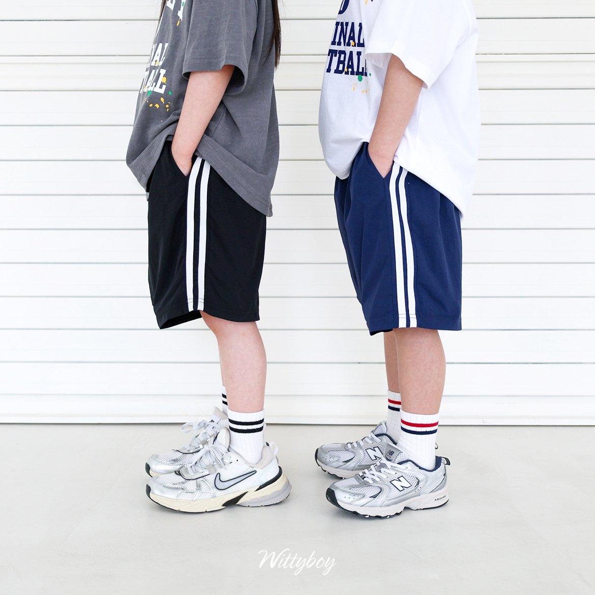 050915側邊雙線短褲(兩色)