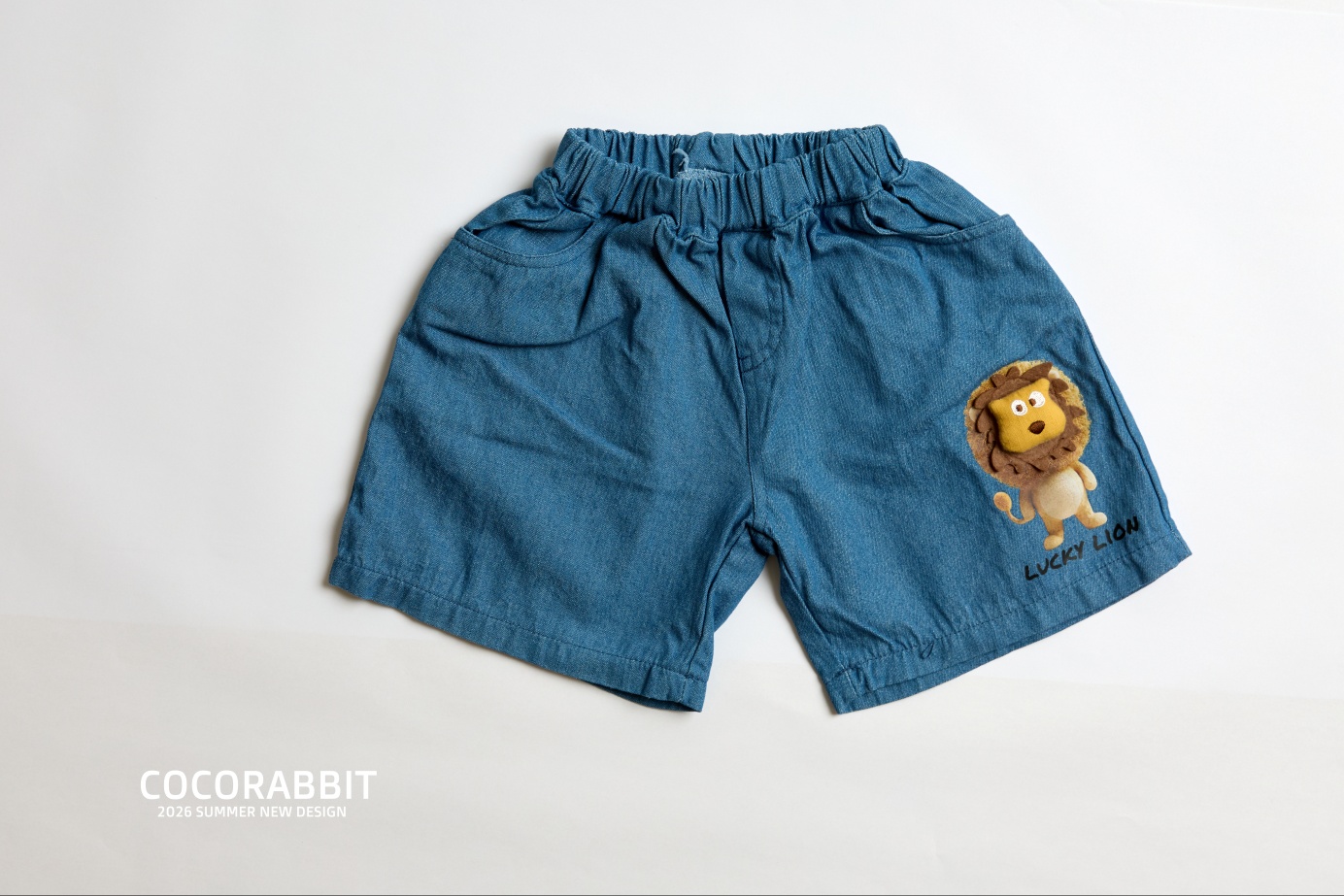 041366獅子牛仔短褲