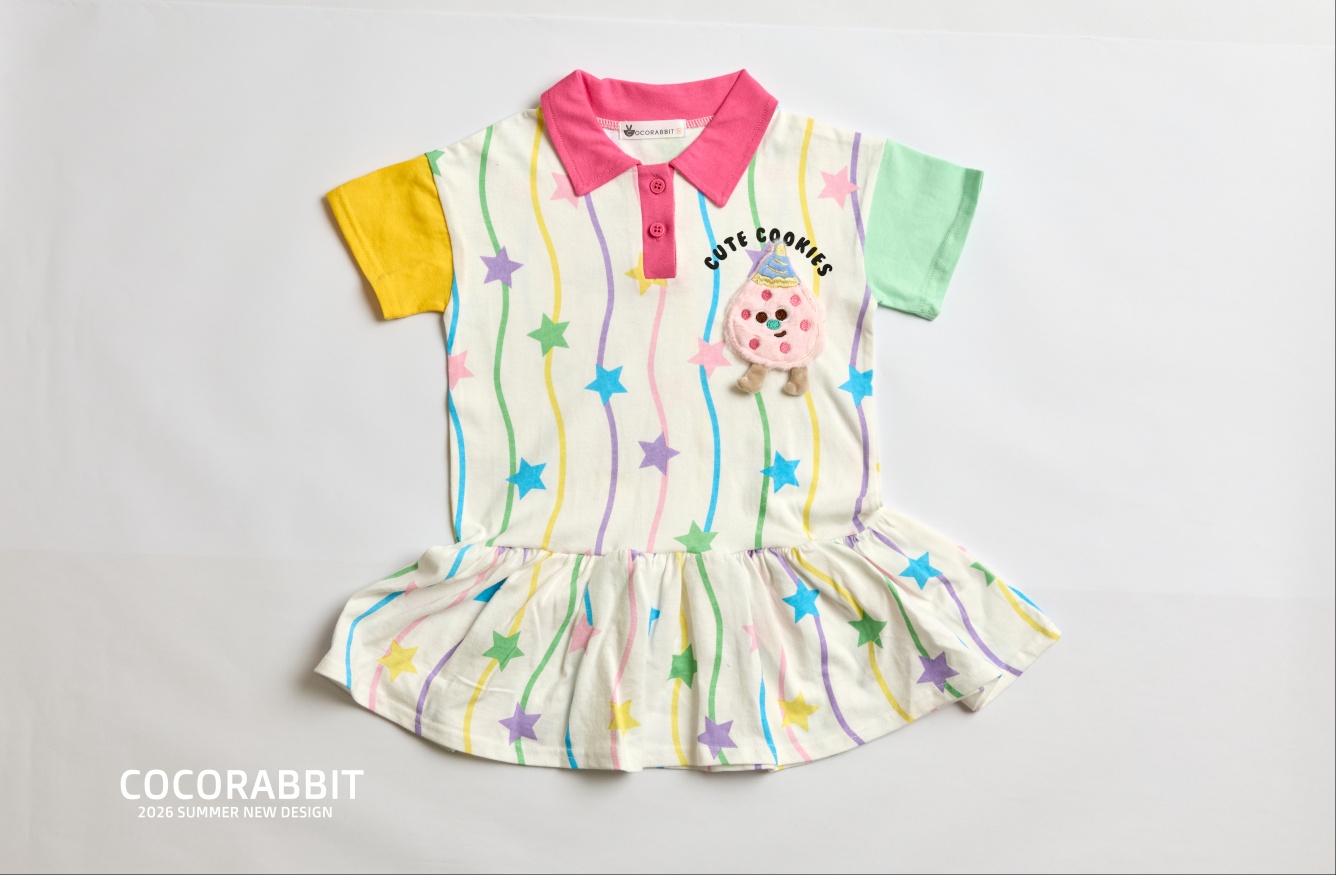 041354翻領連身裙