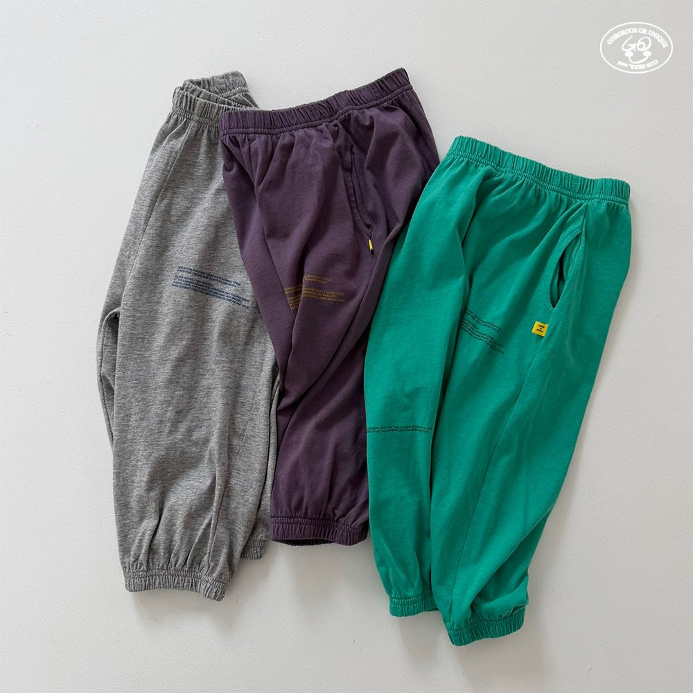 041620親子英文束口褲(三色)