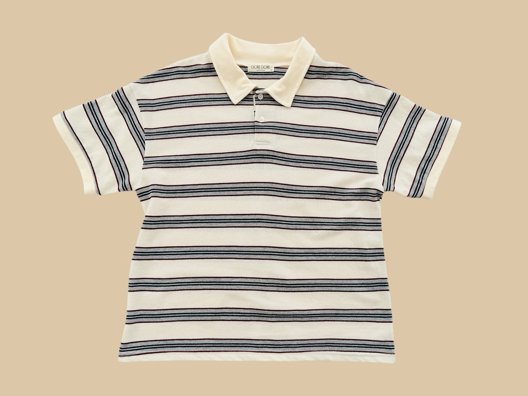 041033翻領條紋上衣(兩色)