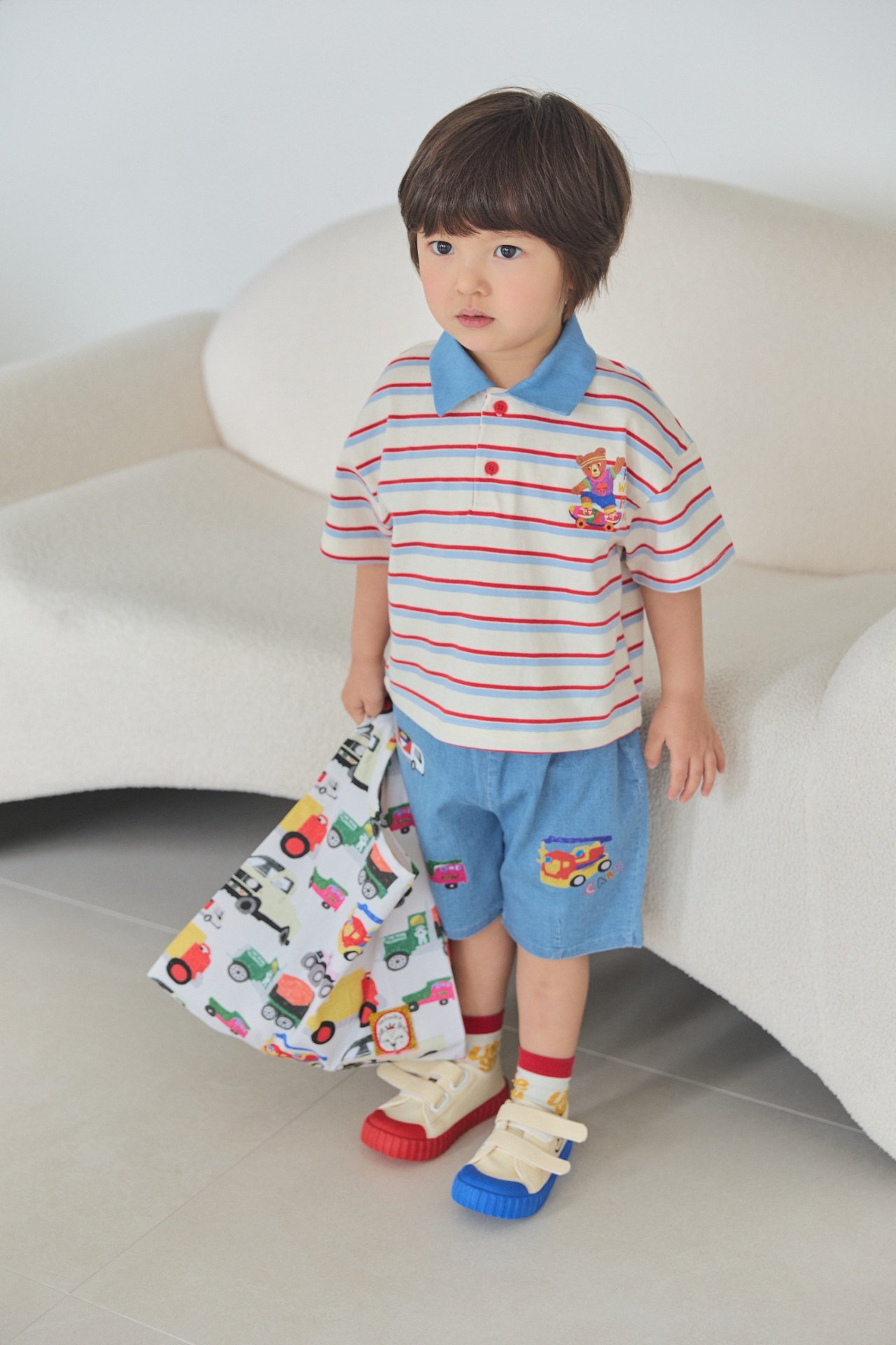 040830翻領條紋上衣