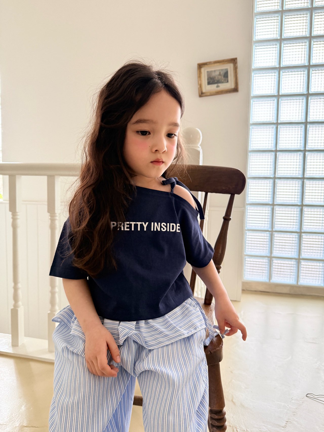 042120英文綁帶上衣(兩色)