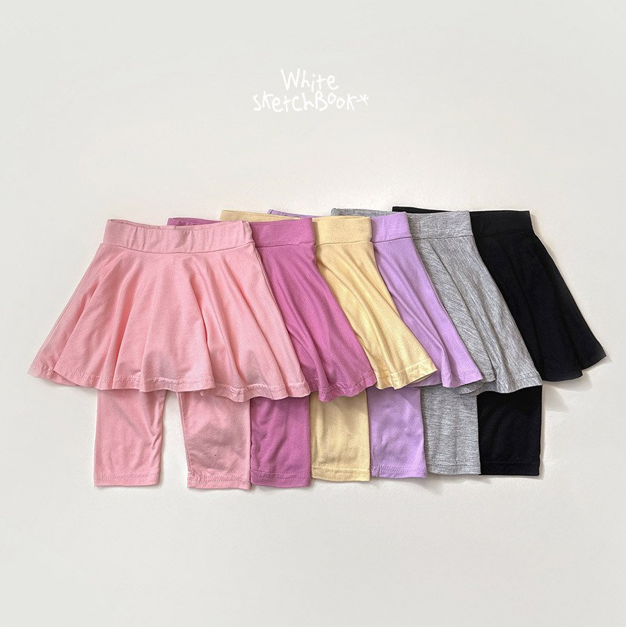 030918素面七分褲裙(六色)