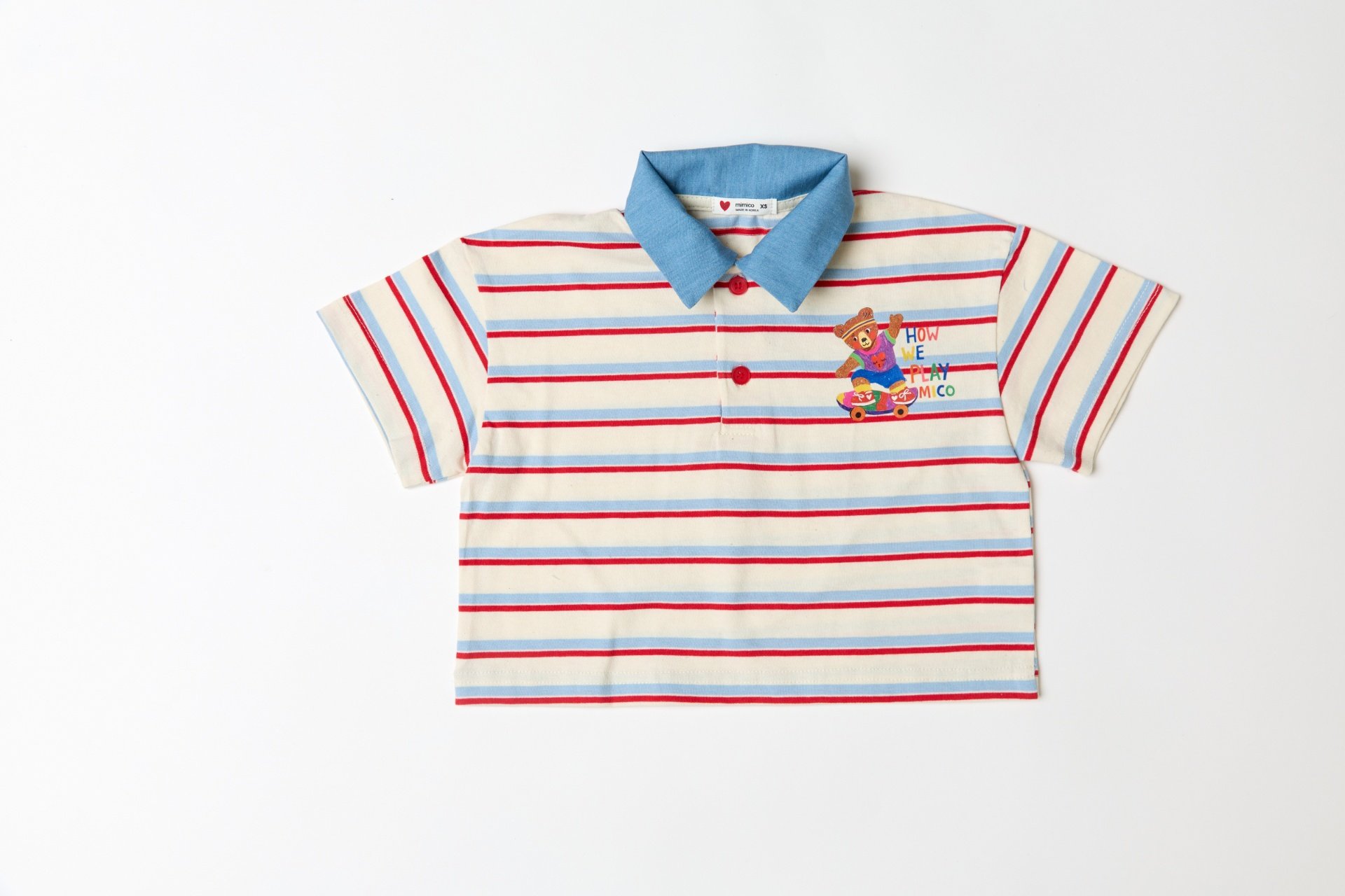 040830翻領條紋上衣