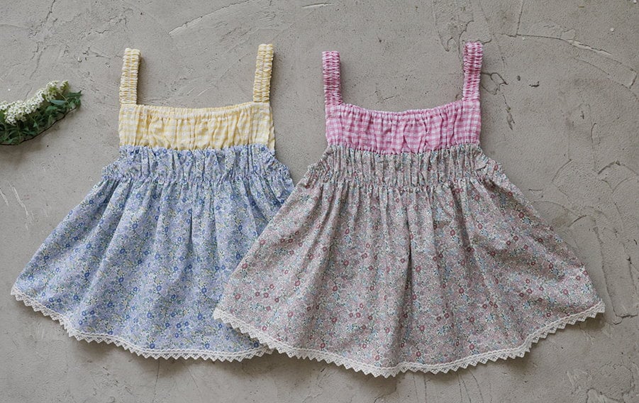 032336格子花背心(兩色)