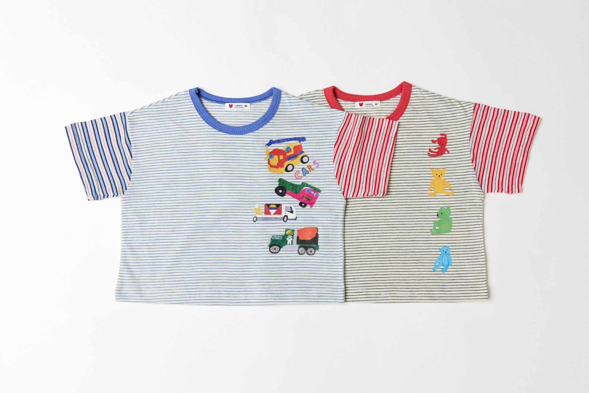 040807動物汽車條紋上衣(兩色)