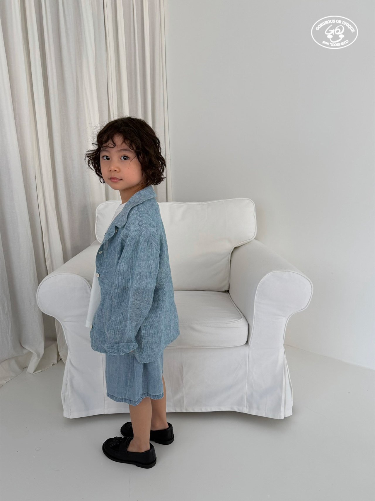 041632親子翻領上衣(兩色)