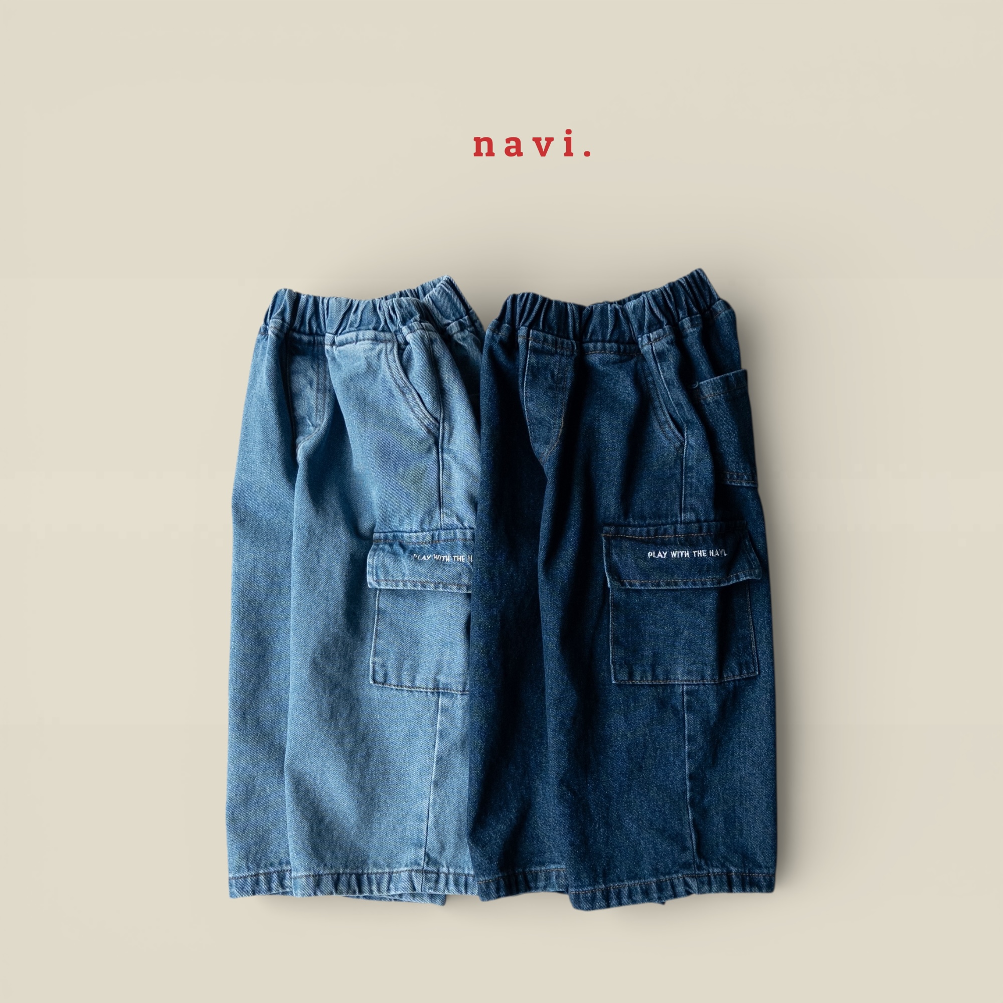 30034口袋牛仔褲(兩色)