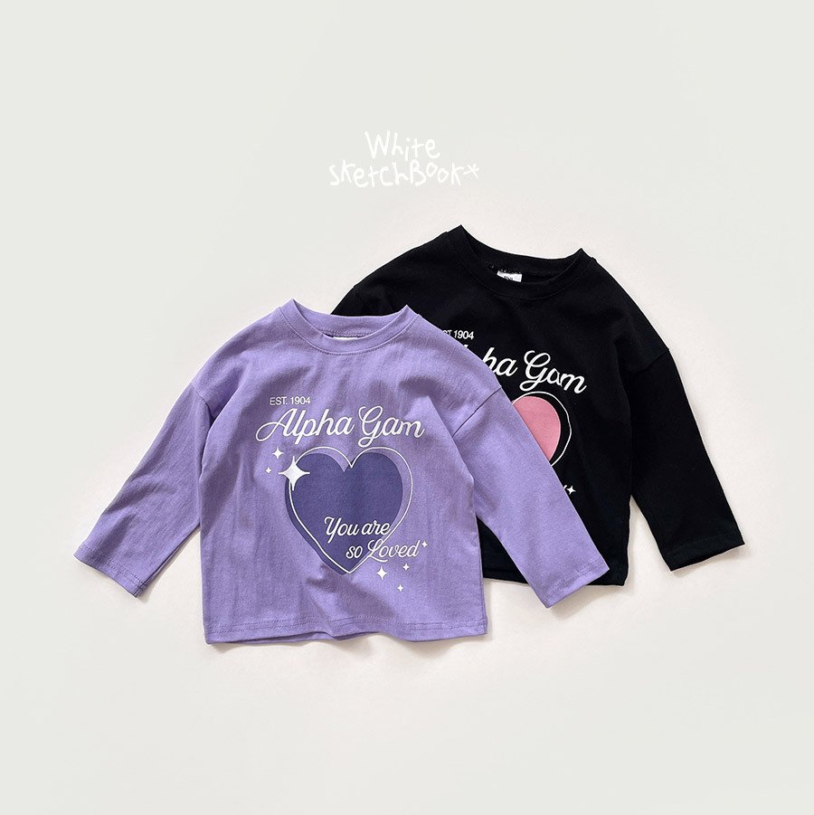 42915英文愛心上衣(兩色)