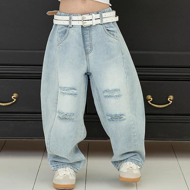 032514淺藍破破牛仔褲