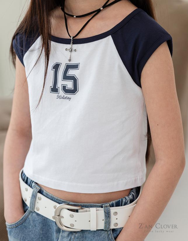 032512數字15上衣(兩色)