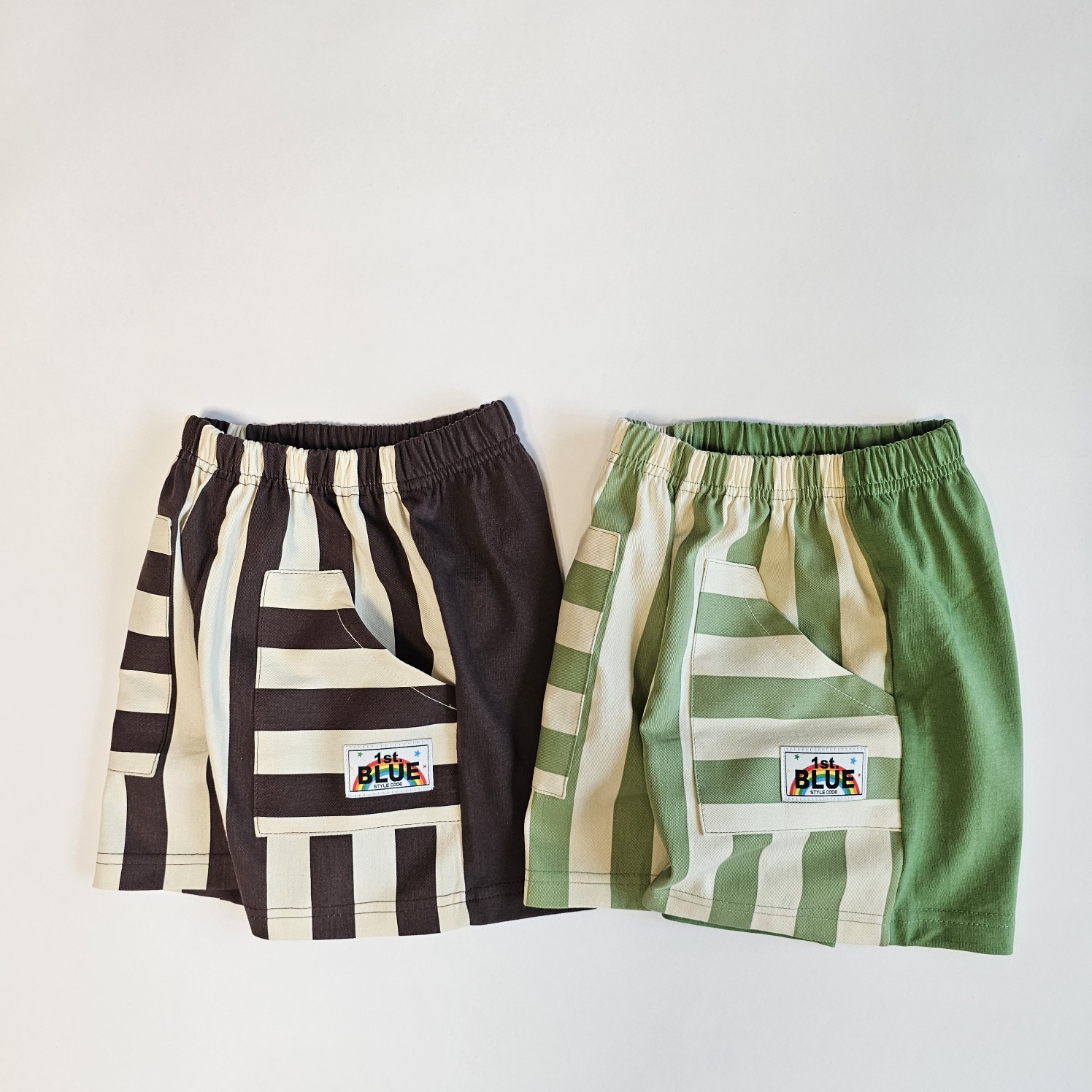 031732直紋條紋短褲(兩色)