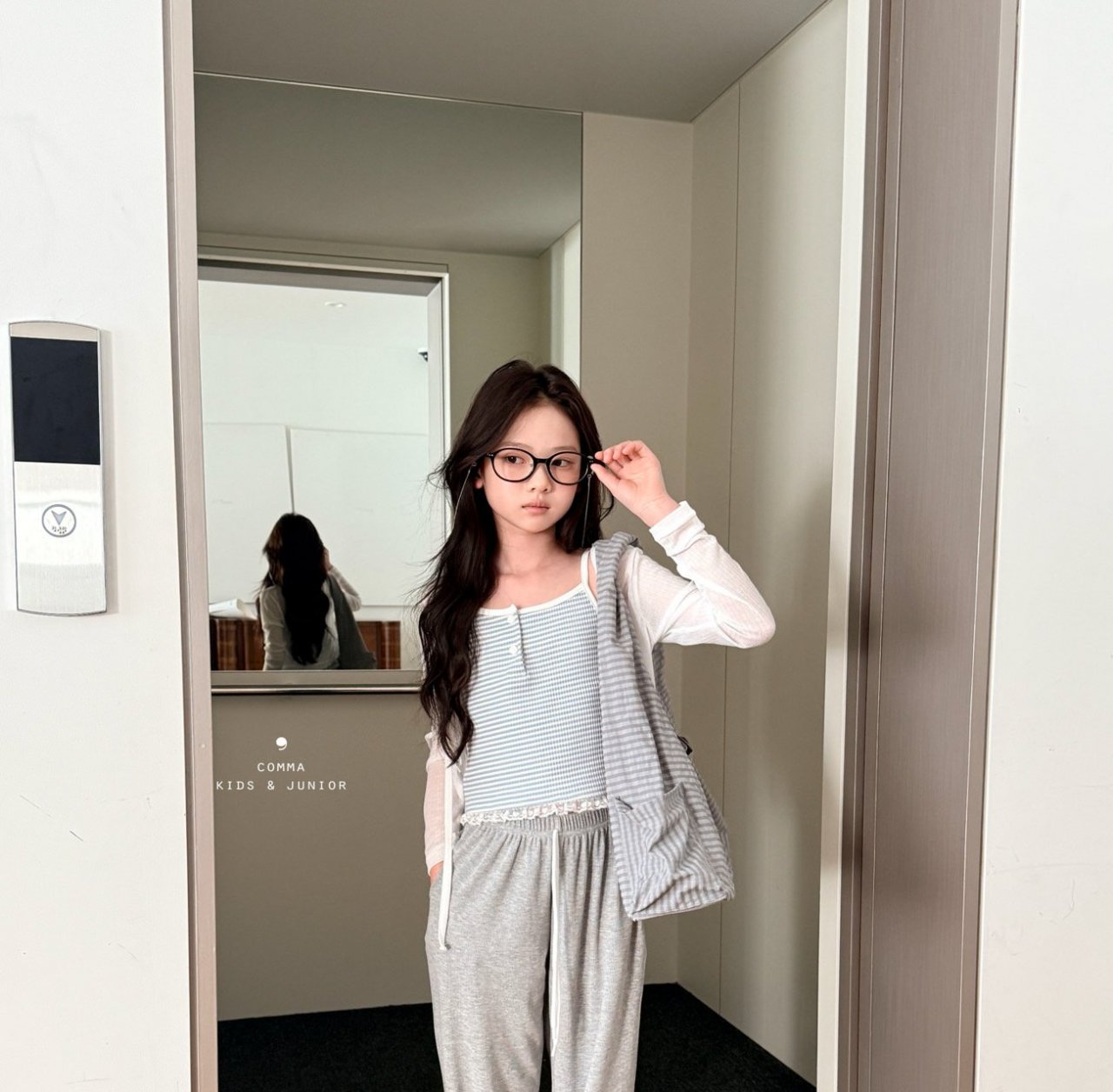 042140細肩條紋背心B