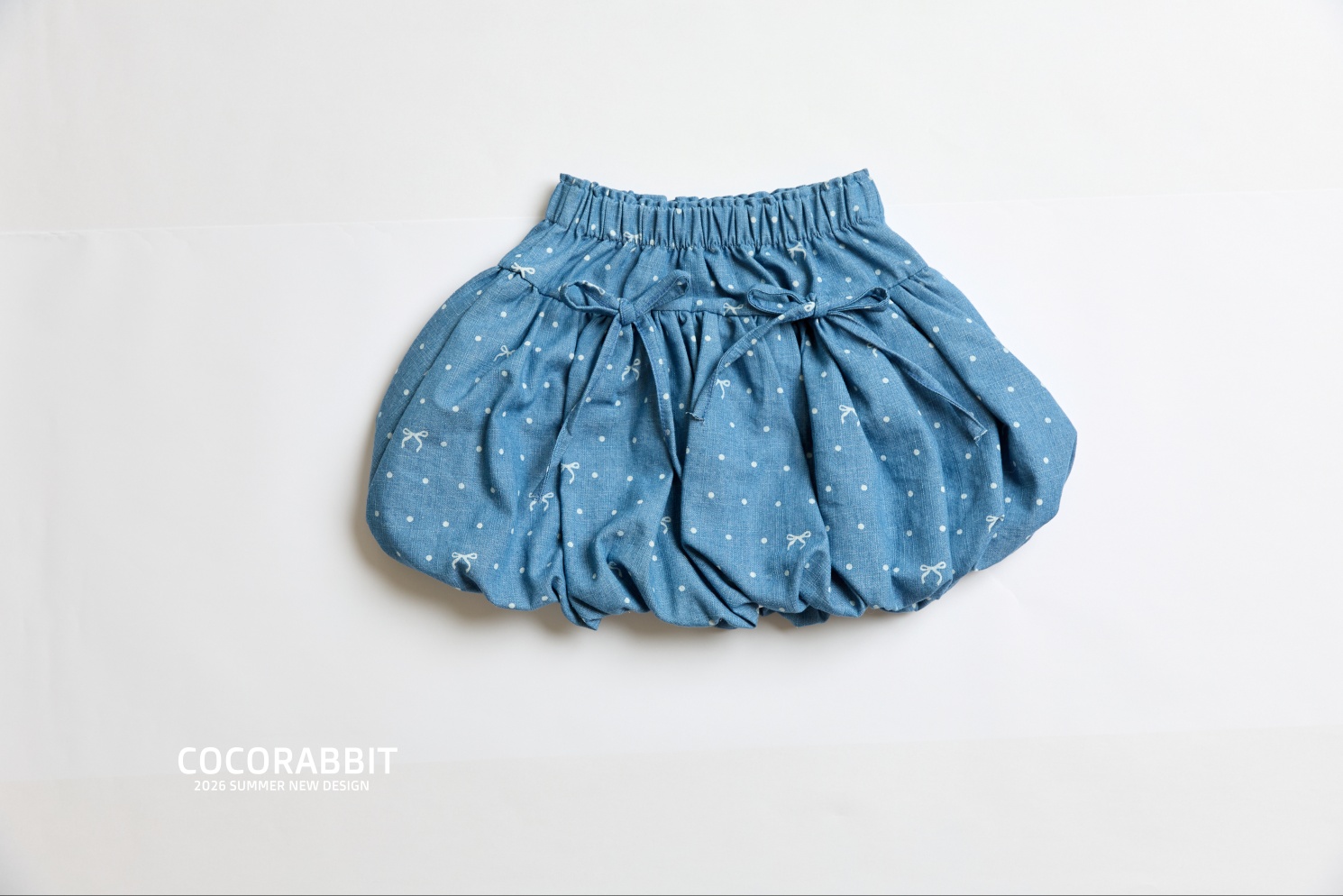 041364蝴蝶結牛仔南瓜裙