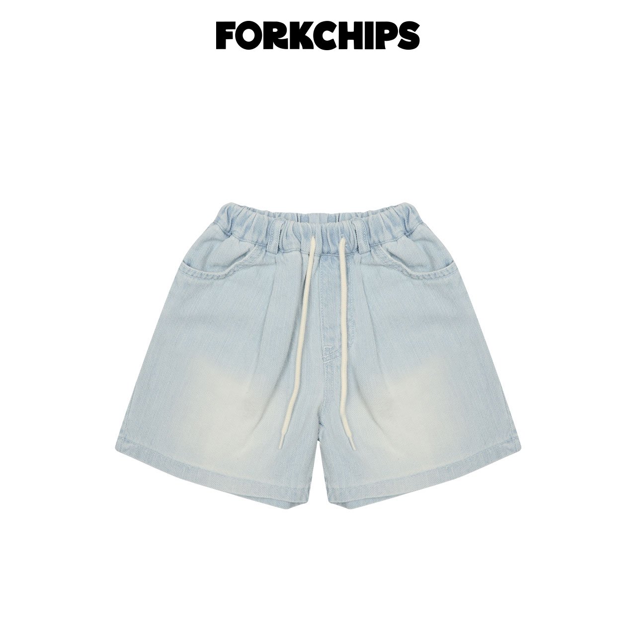 042009刷色綁帶牛仔短褲(兩色)