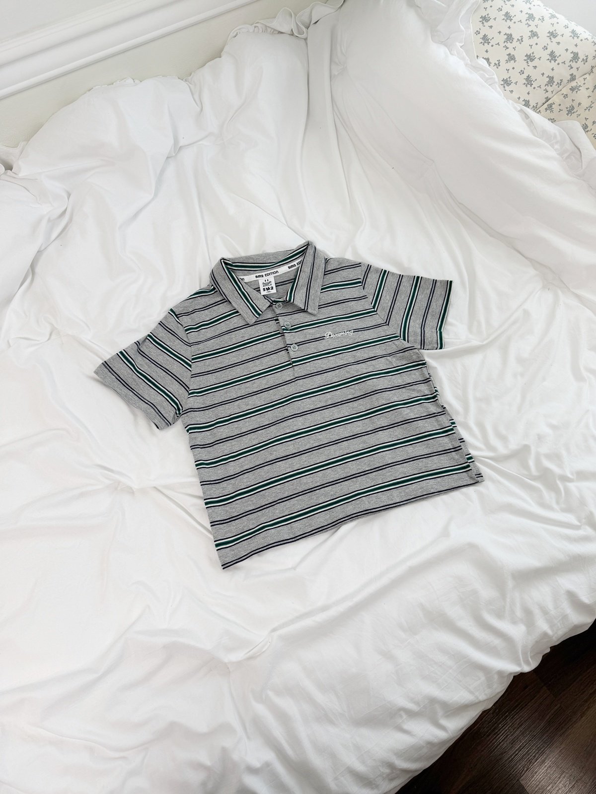 032402翻領條紋上衣(兩色)