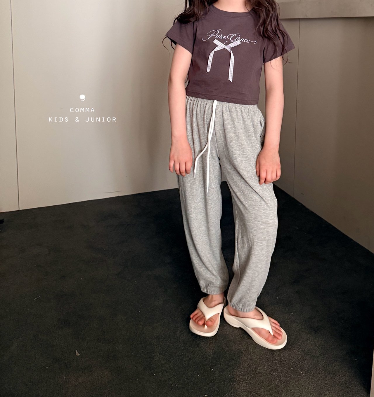 042149綁帶束口褲(三色)