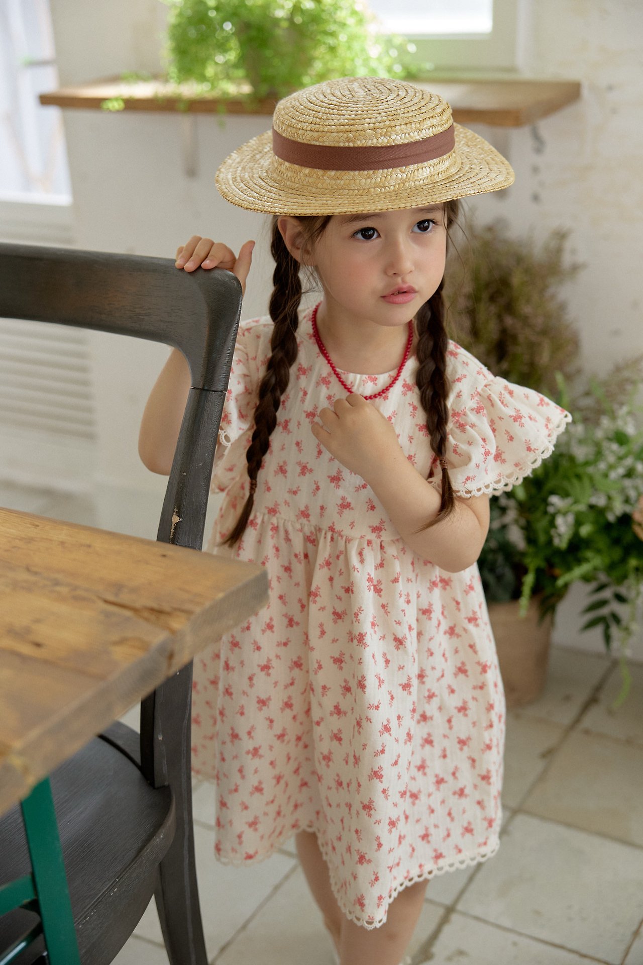 042241夏日花連身裙(兩色)