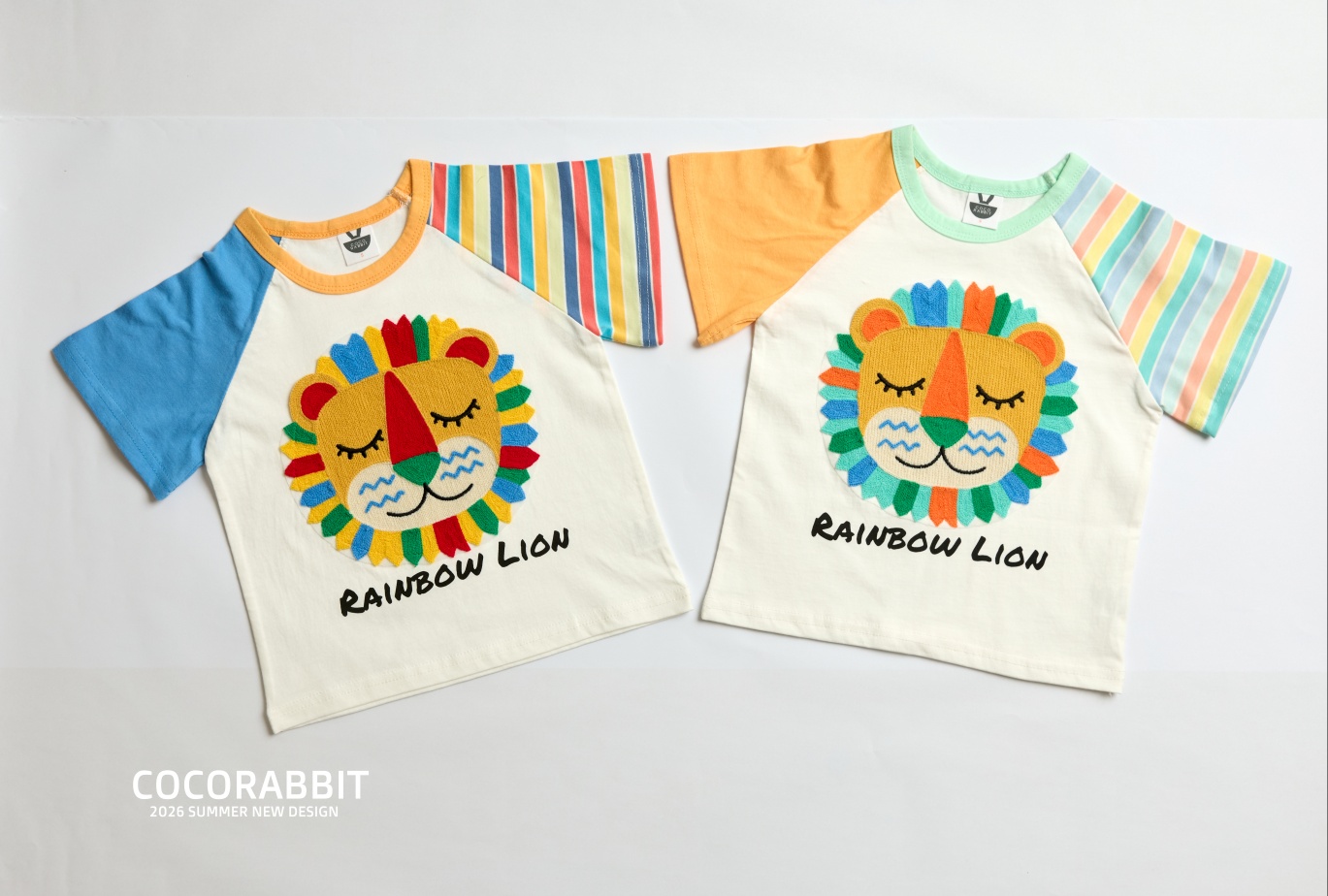 041301獅子條紋袖上衣(兩色)