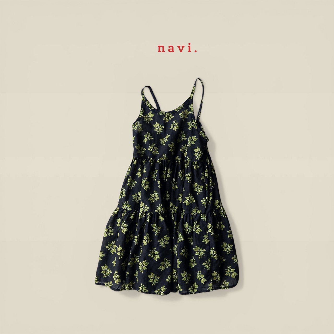 041524細肩花連身裙(兩色)