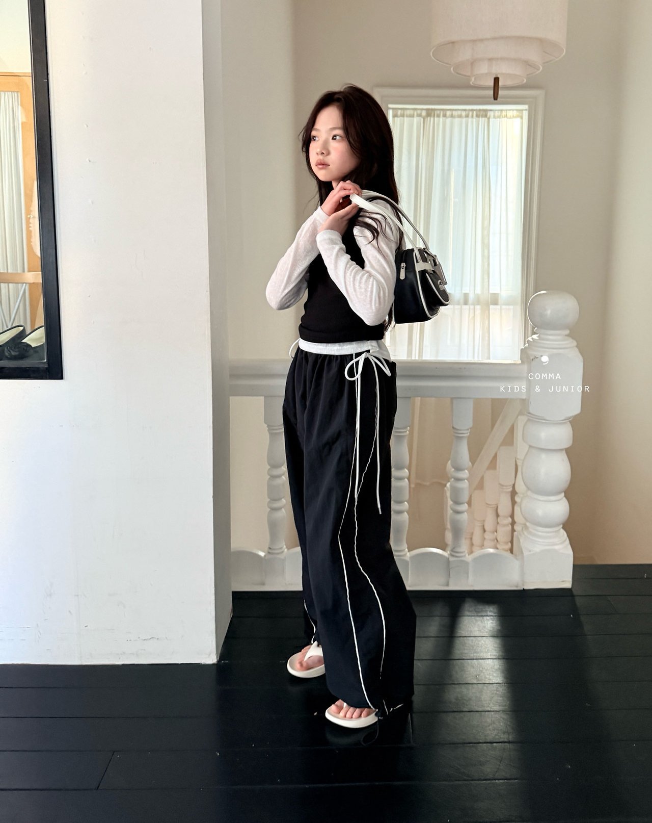 042157側邊線條褲(兩色)