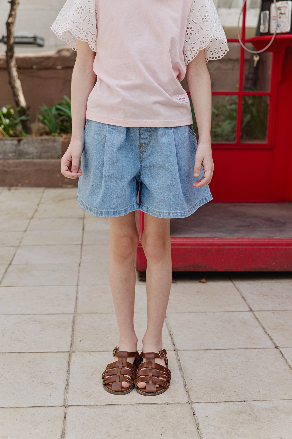 041109淺藍牛仔褲裙