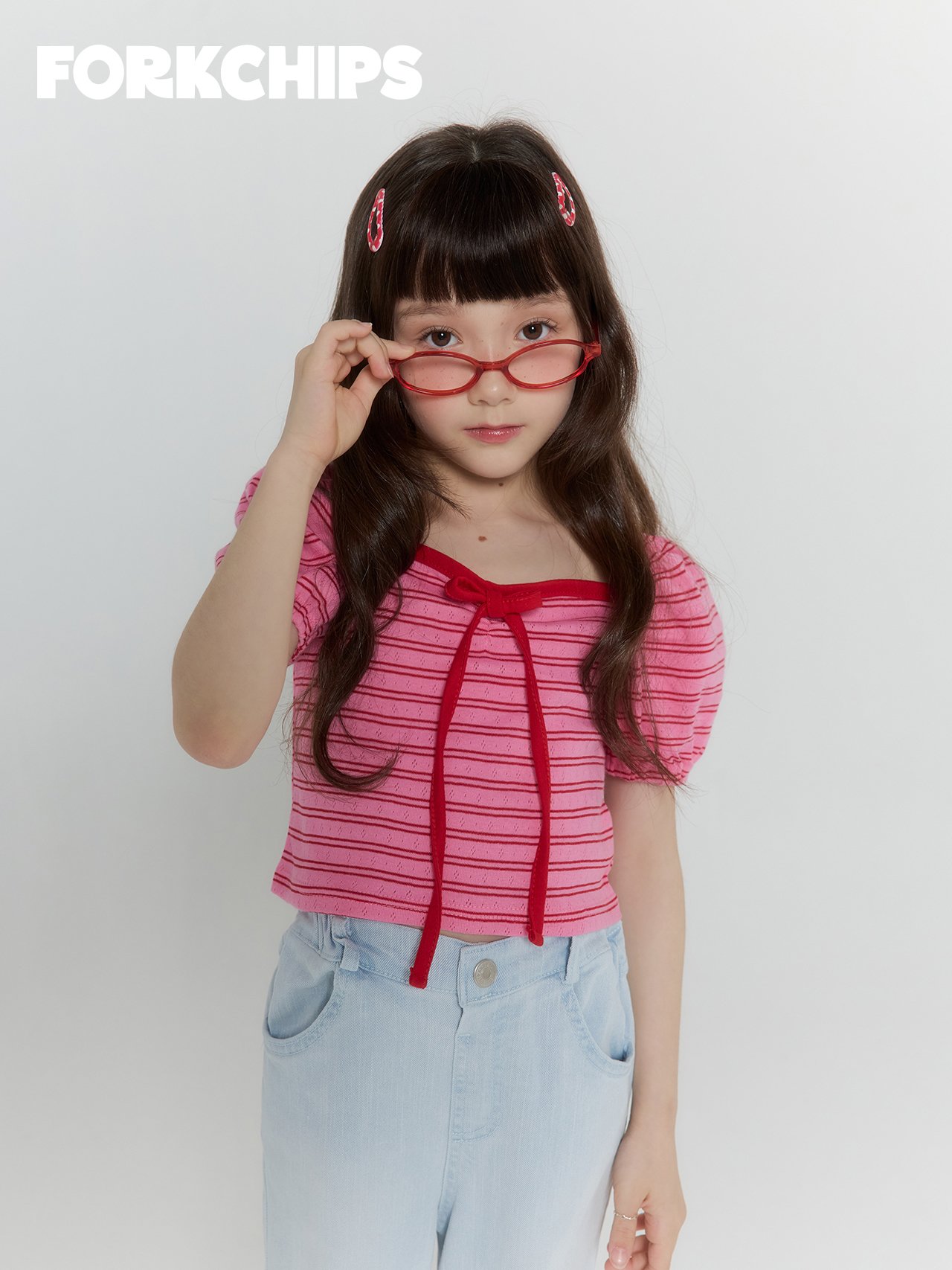 042003綁帶條紋上衣(兩色)