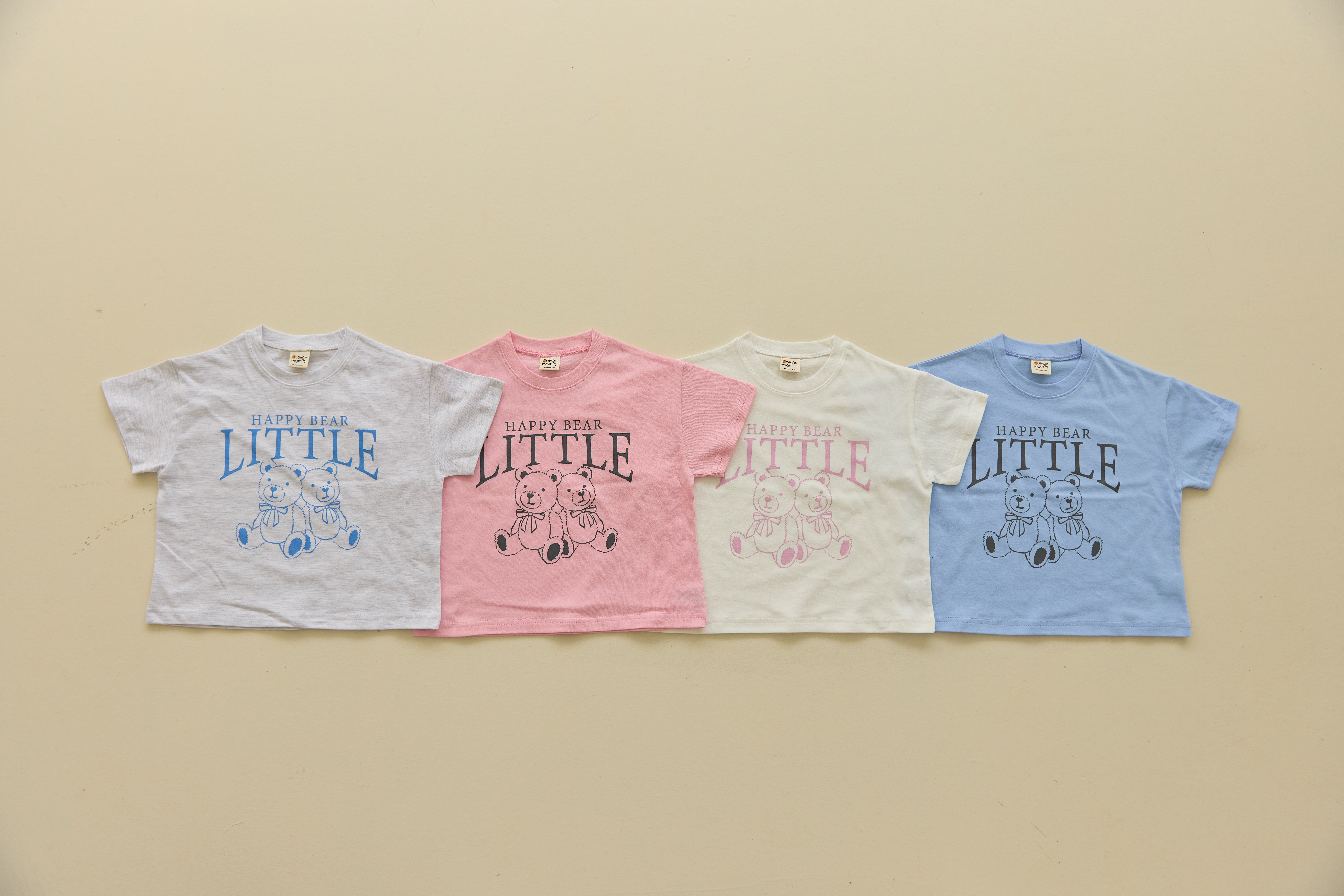 042352英文小熊上衣(四色)