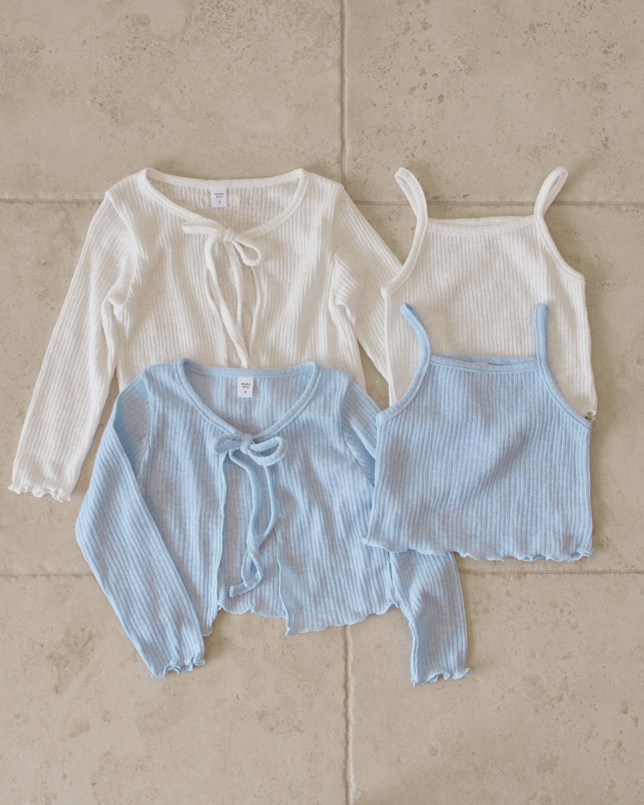 032702綁帶外套背心組(兩色)