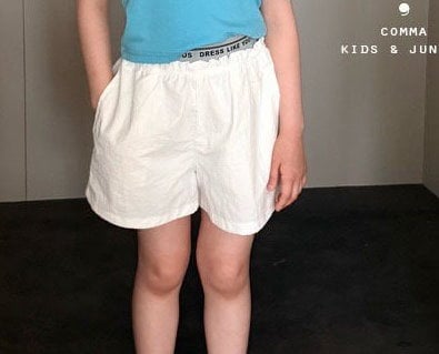 052716腰部英文短褲(兩色)