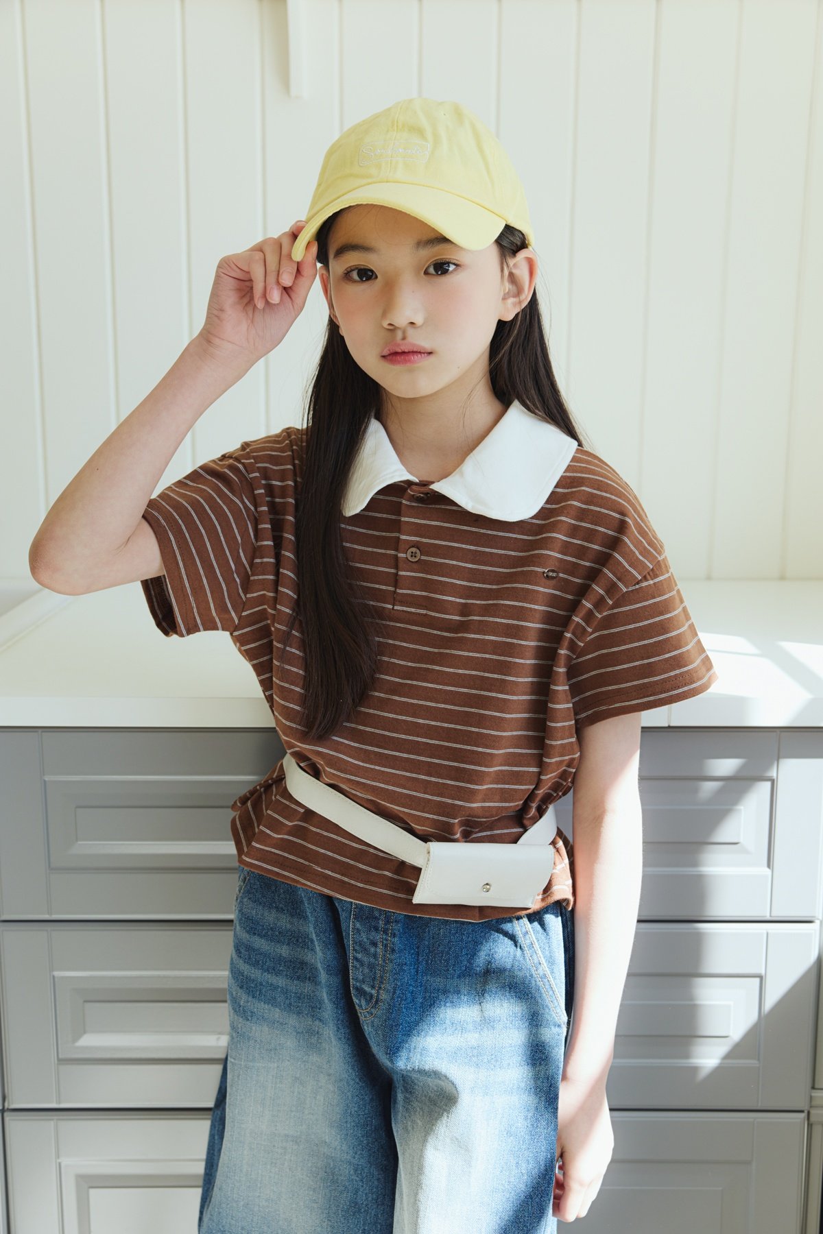 032431翻領條紋上衣(兩色)