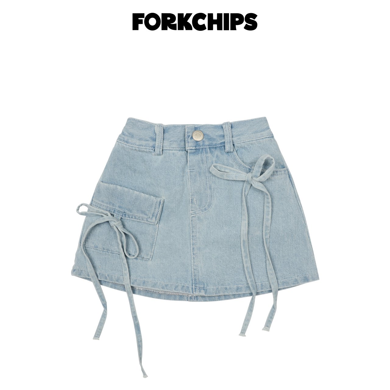 042012淺藍牛仔褲裙