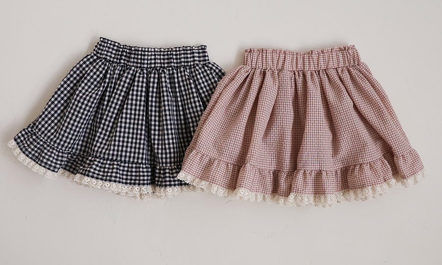 15511花邊格子裙(兩色)