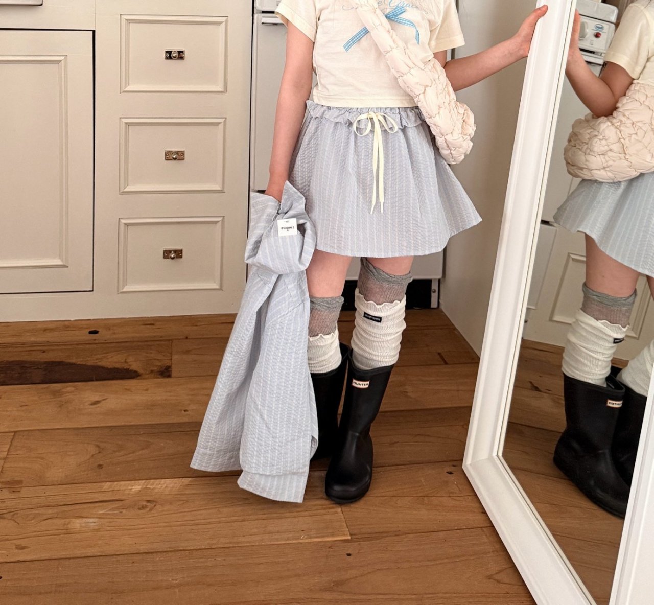 042128綁帶褲裙(兩色)