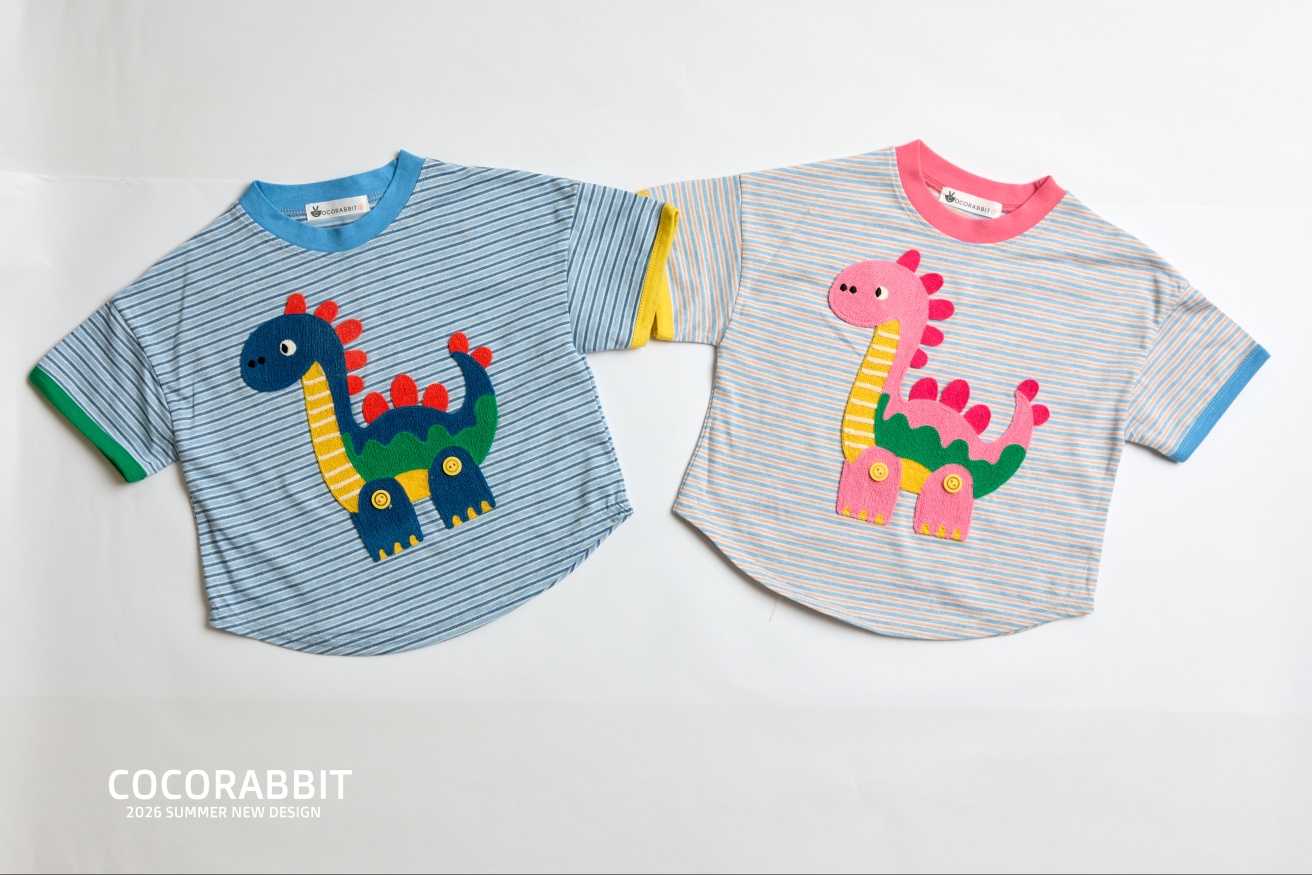 041338條紋恐龍上衣(兩色)