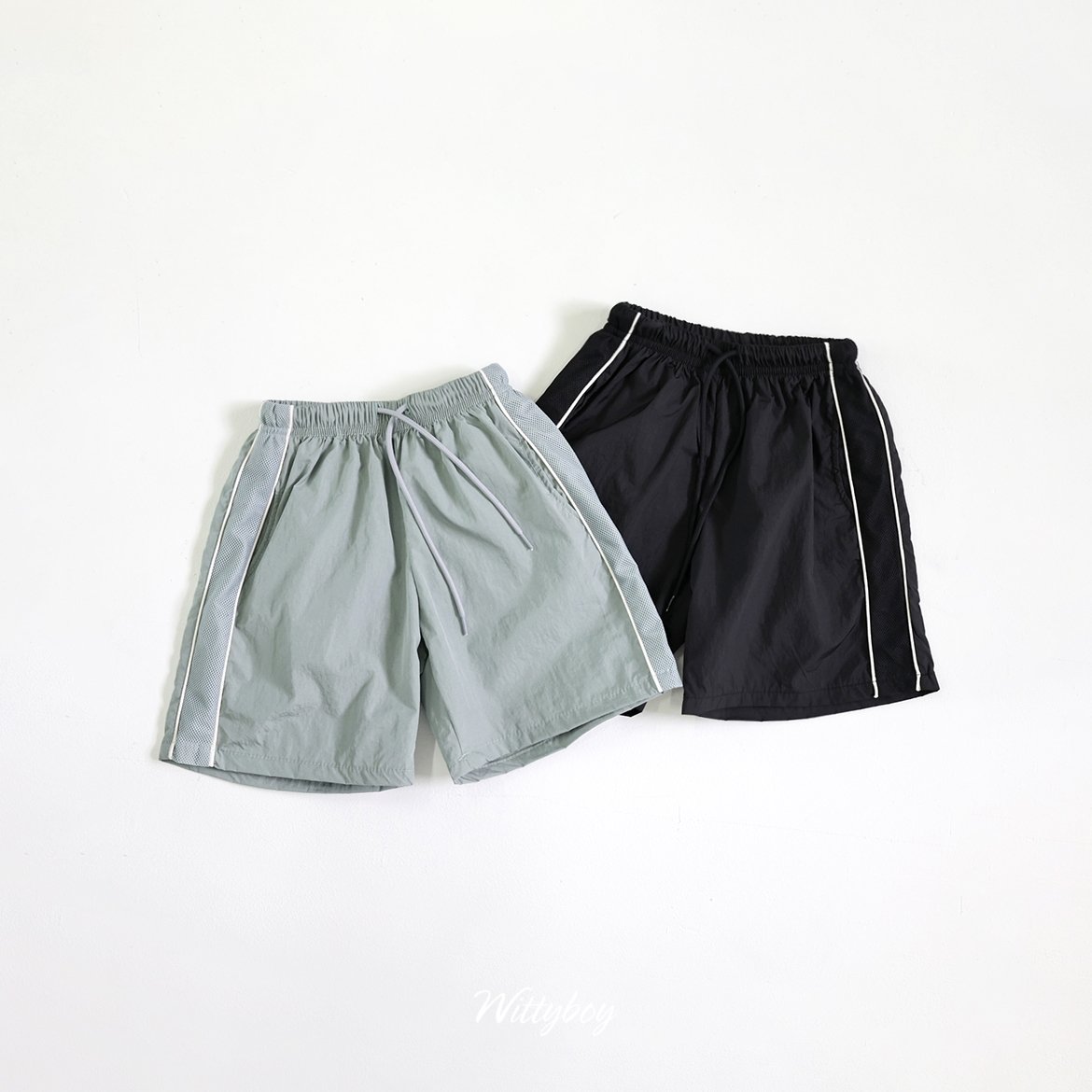050940側邊雙線短褲(兩色)