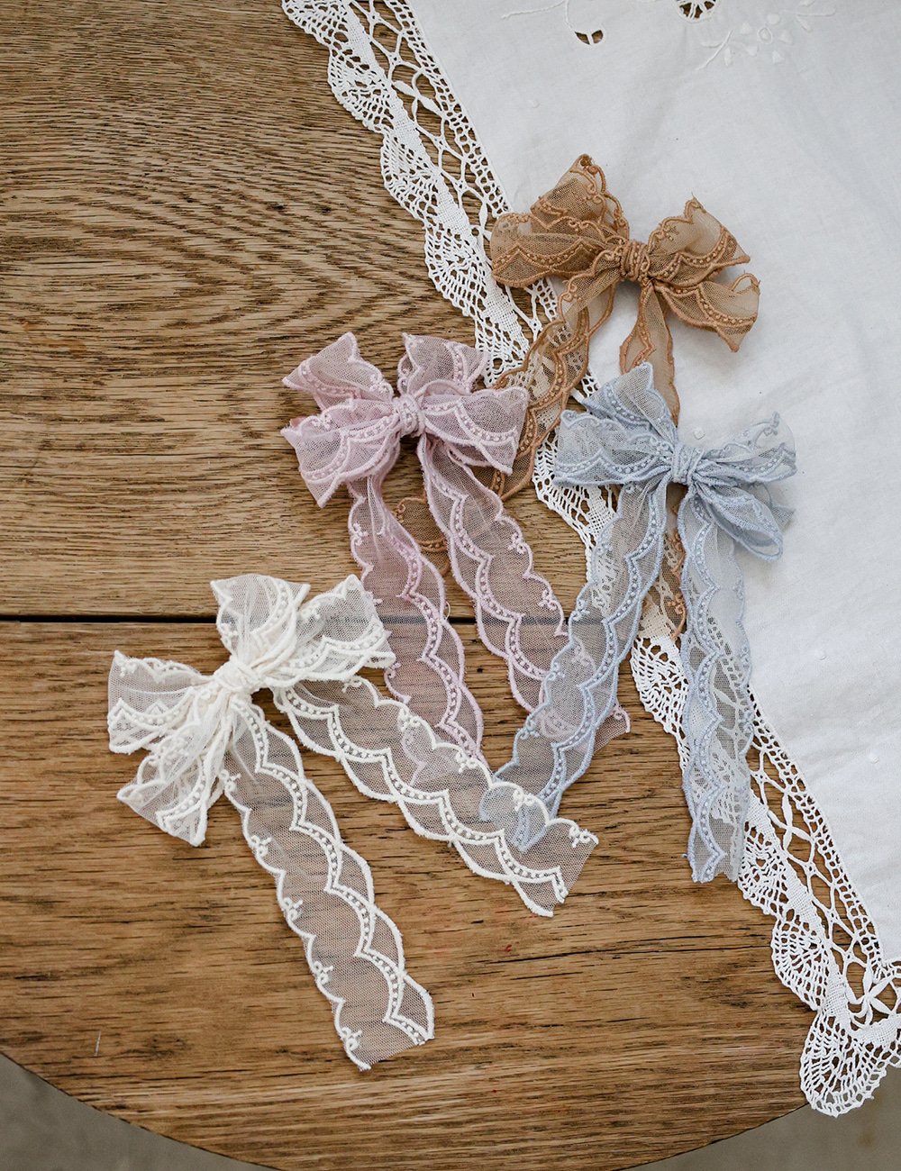 032349浪漫蝴蝶結髮夾(四色)