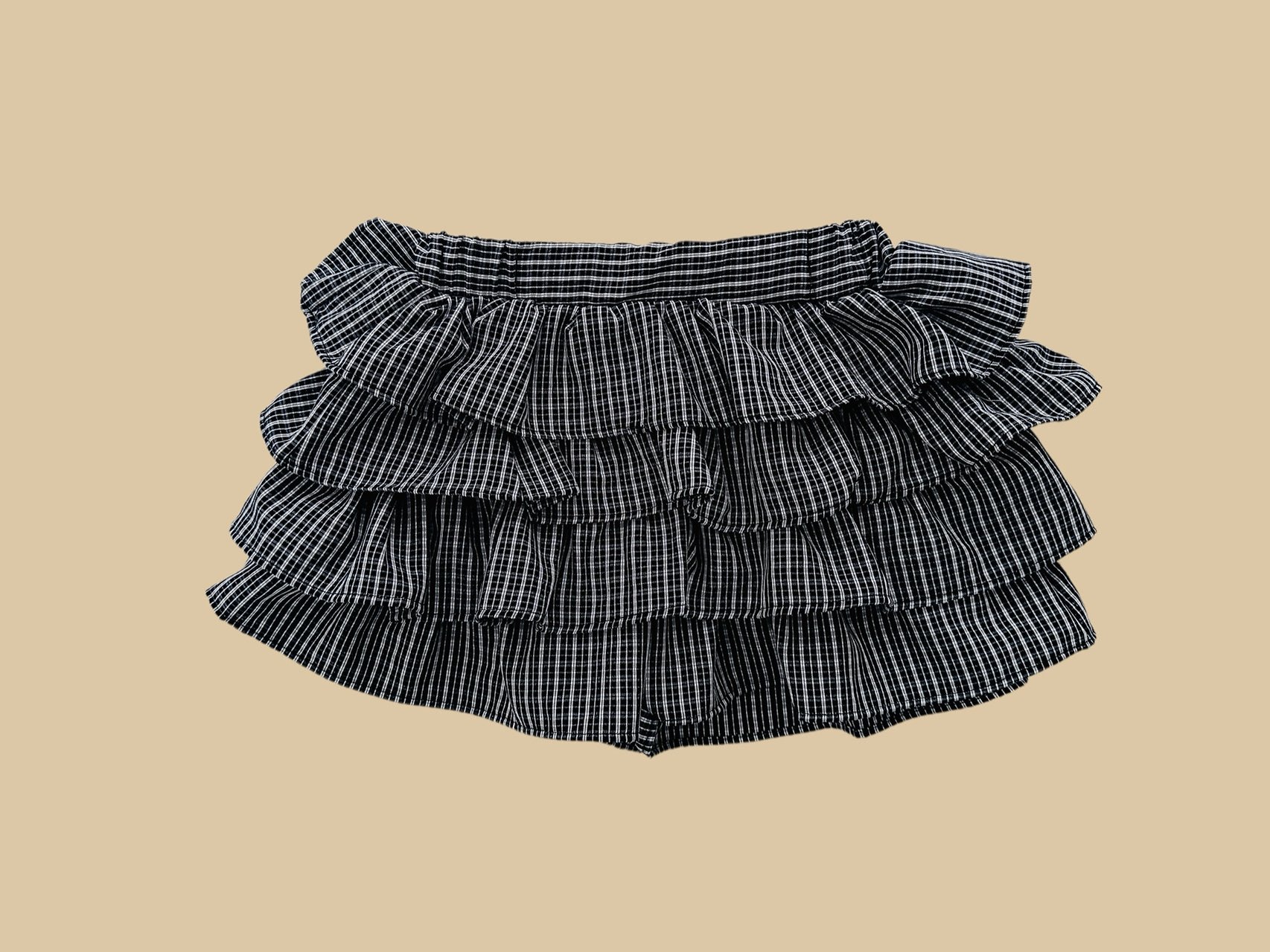 041022格子蛋糕褲裙(兩色)