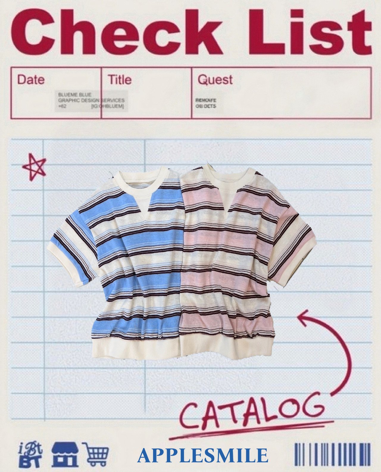 041127翻領條紋上衣(兩色)