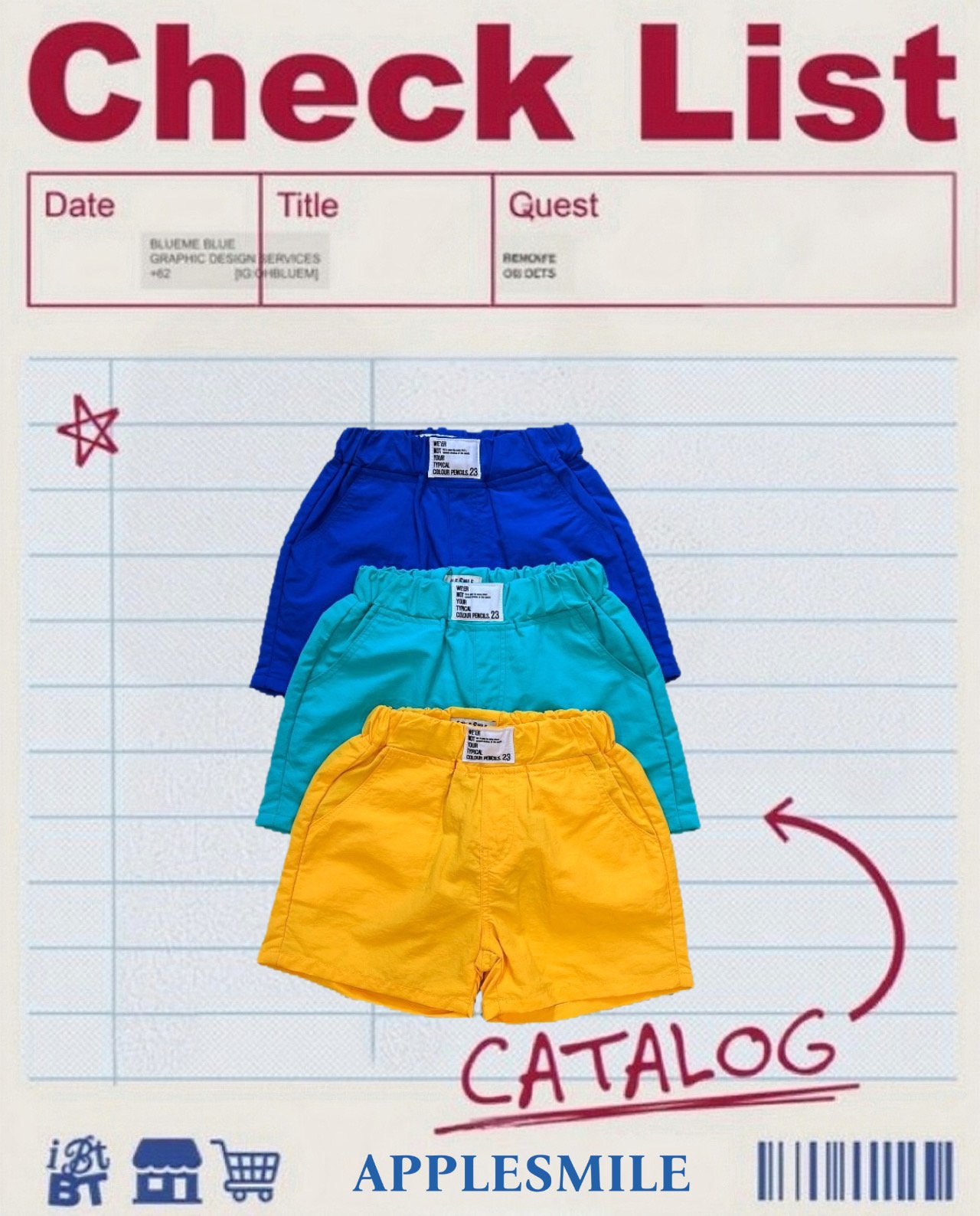 041111標籤短褲(三色)