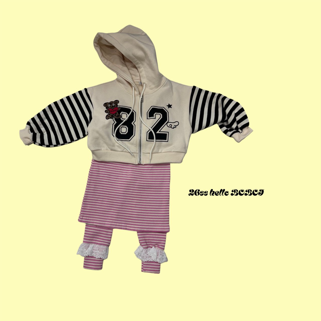 53010數字82連帽外套(兩色)