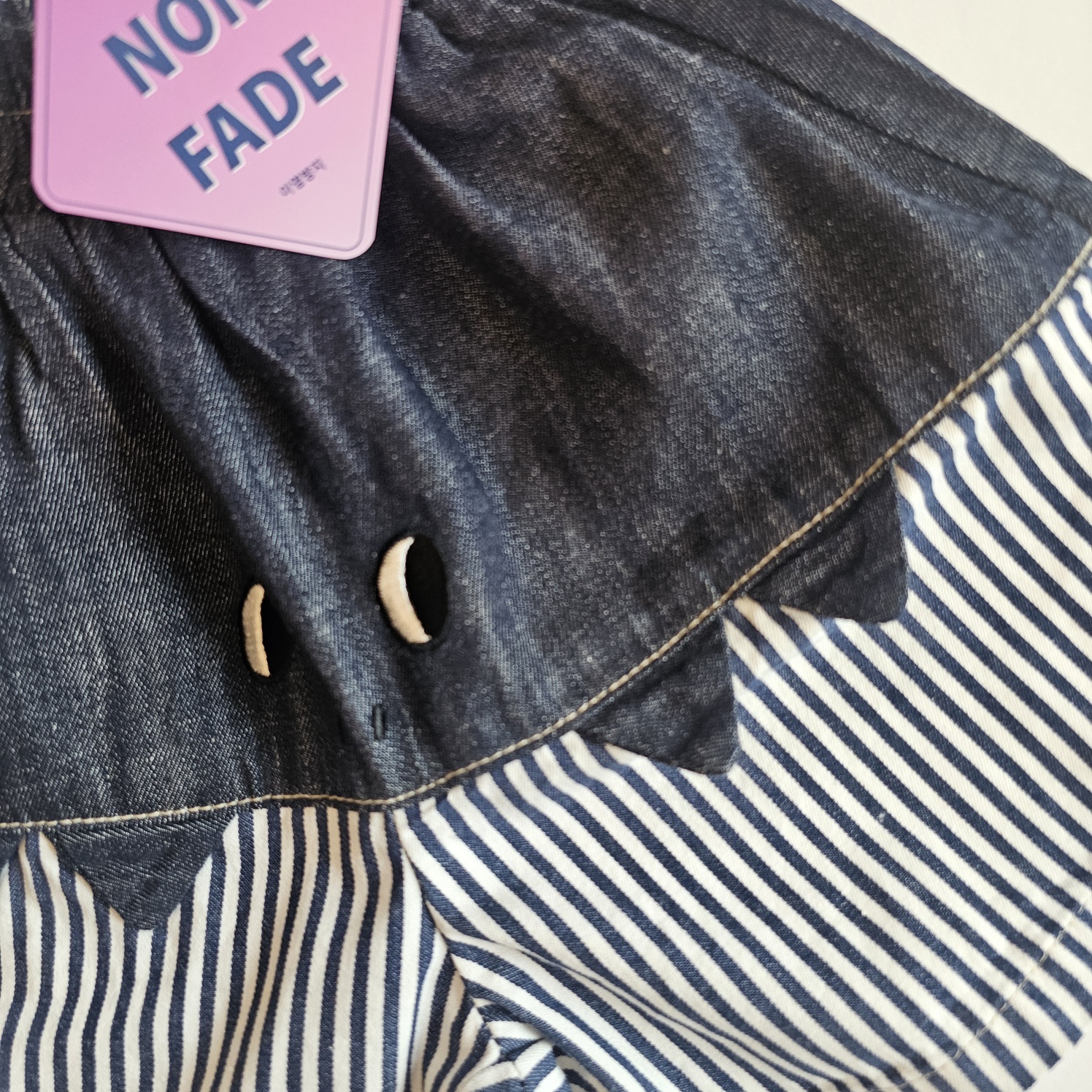 031740直紋牛仔短褲