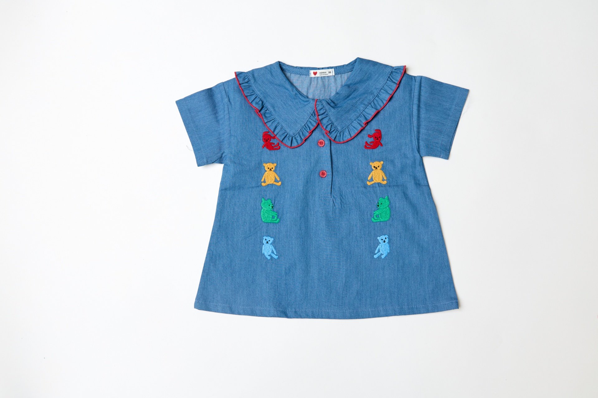 040832翻領牛仔連身裙