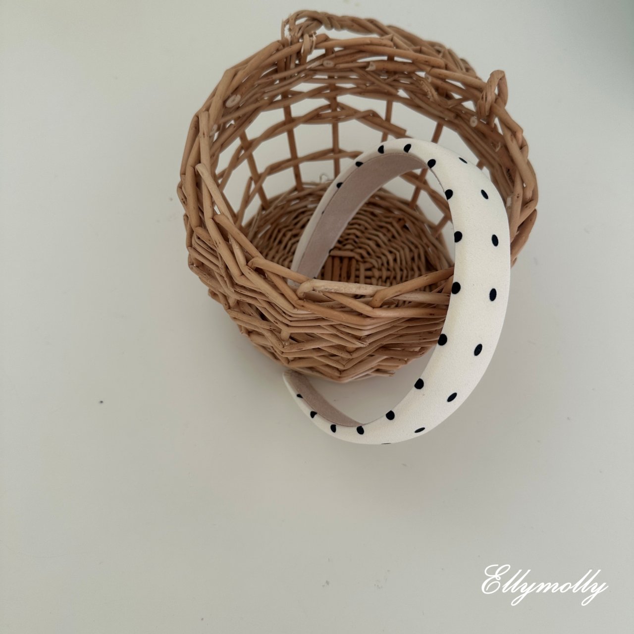 040708復古點點髮圈