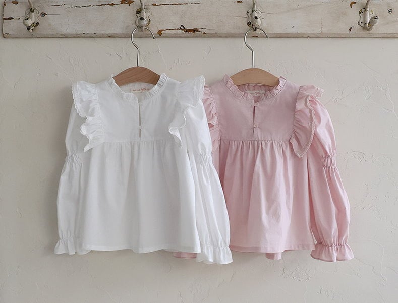 15507花邊造型上衣(兩色)