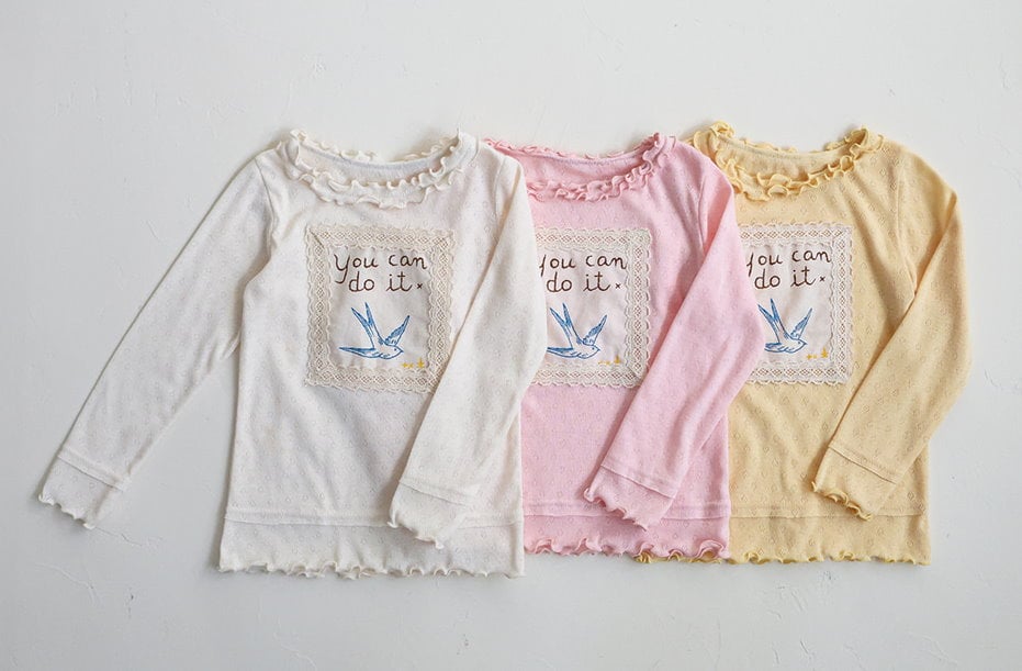 15501花邊小鳥上衣(三色)